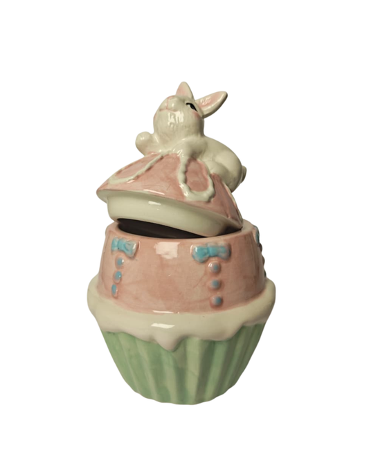 Bomboniere de Páscoa Coelho Cupcake Cores Claras