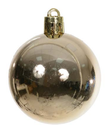 BOLA PEROLADA TUBO C/15 UND (CHAMPANHE) 4cm