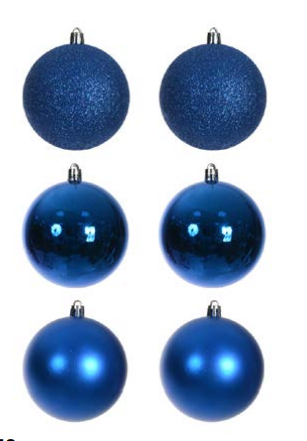 BOLA MISTA TUBO C/6 UND (AZUL ESCURO) 08cm