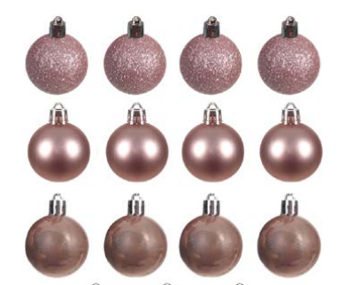 BOLA MISTA TUBO C/9 UND (ROSE) 06cm
