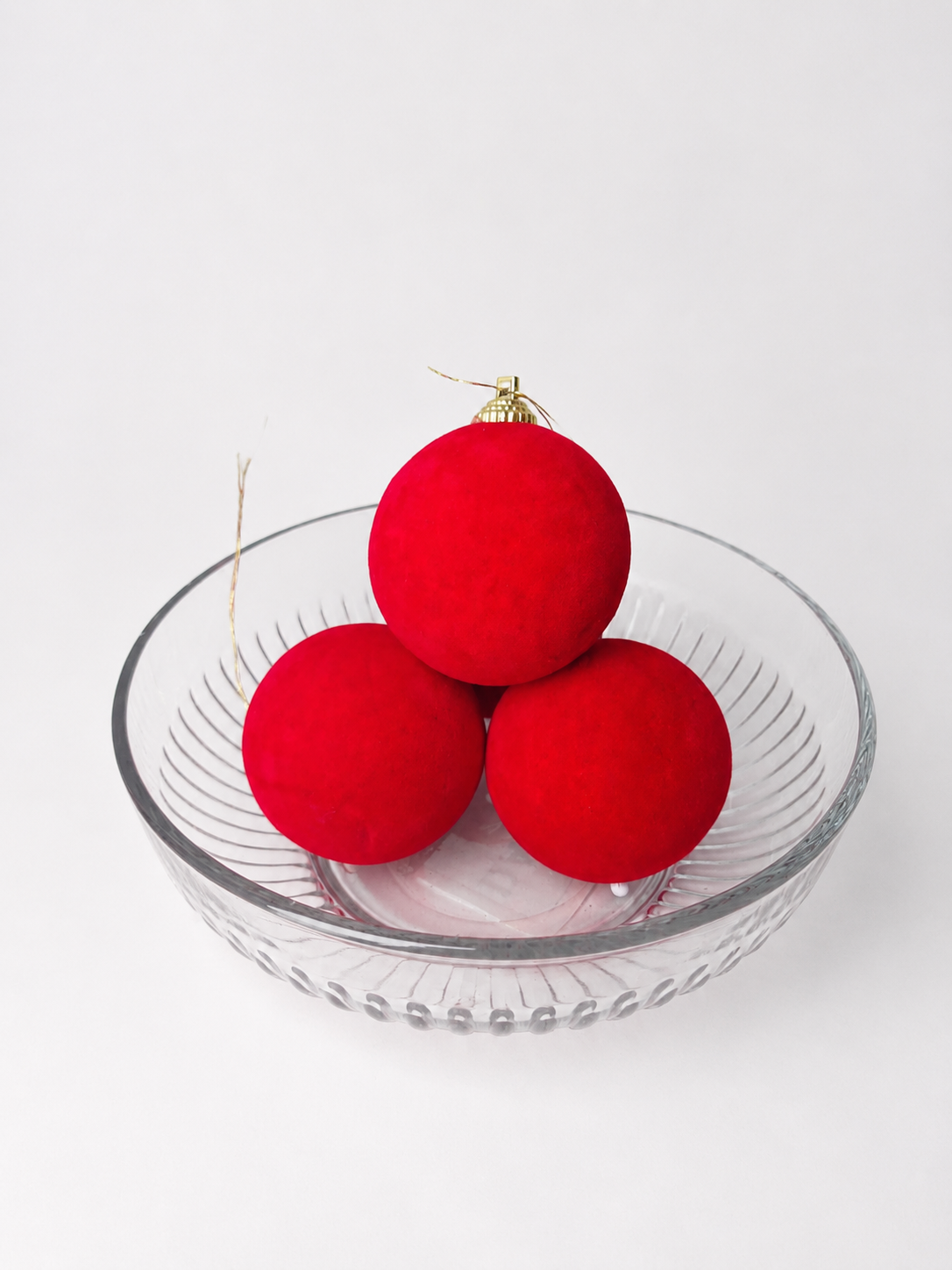 BOLA CAMURÇA VERM. 6CM 4UNI
