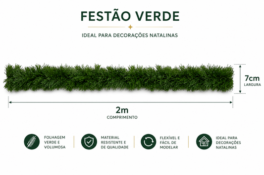 Festão Fita Metalizado 2M