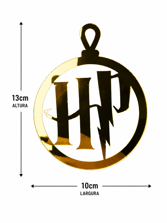 PENDENTE HP 13X10CM DOURADO