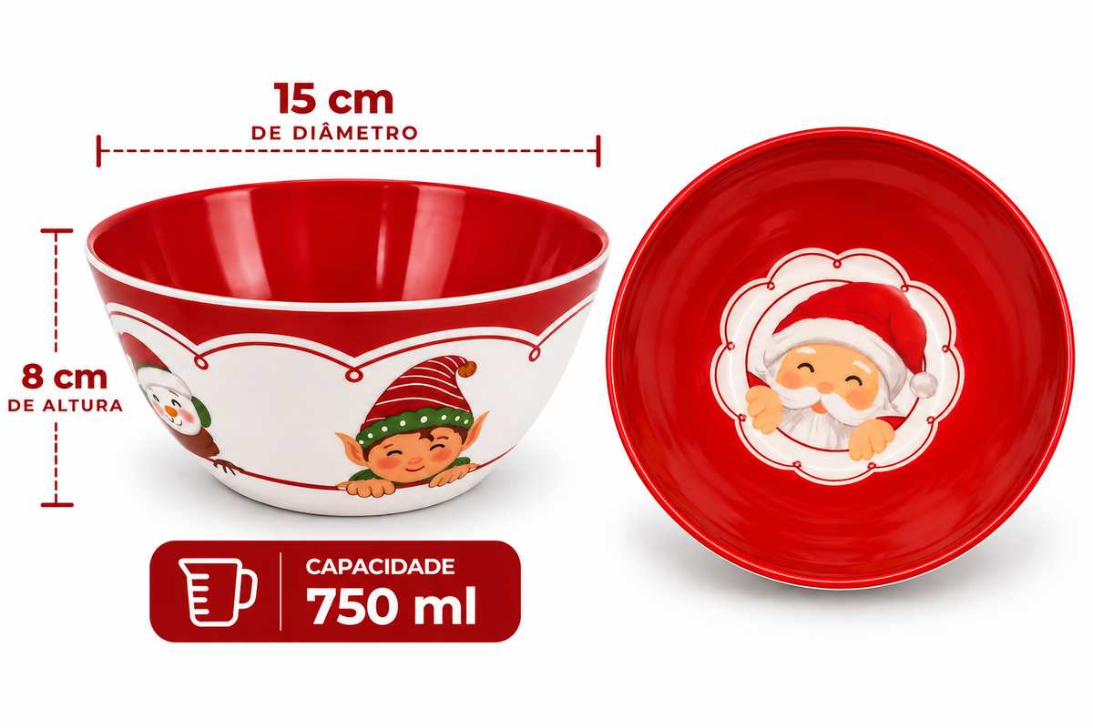 Bowl em Melamina 750ml - 15cm D