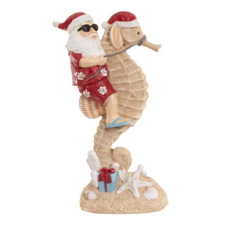 RESINA NATAL PAPAI NOEL (VERMELHO) 30,5X17,5cm