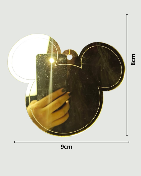 PENDENTE MICKEY ESPELHO P DOURADO 9X8CM