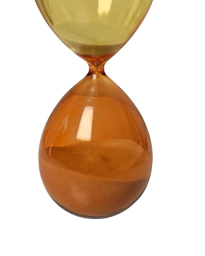 Ampulheta Decorativa 30 Minutos Vidro Colorido 21cm