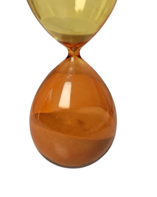 Ampulheta Decorativa 30 Minutos Vidro Colorido 21cm