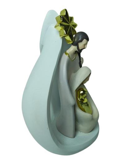 Sagrada Família Decorativa 16,5cm – Presépio Moderno