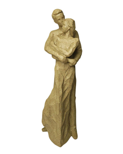Escultura Família Amor e União em Resina 30cm Decorativa