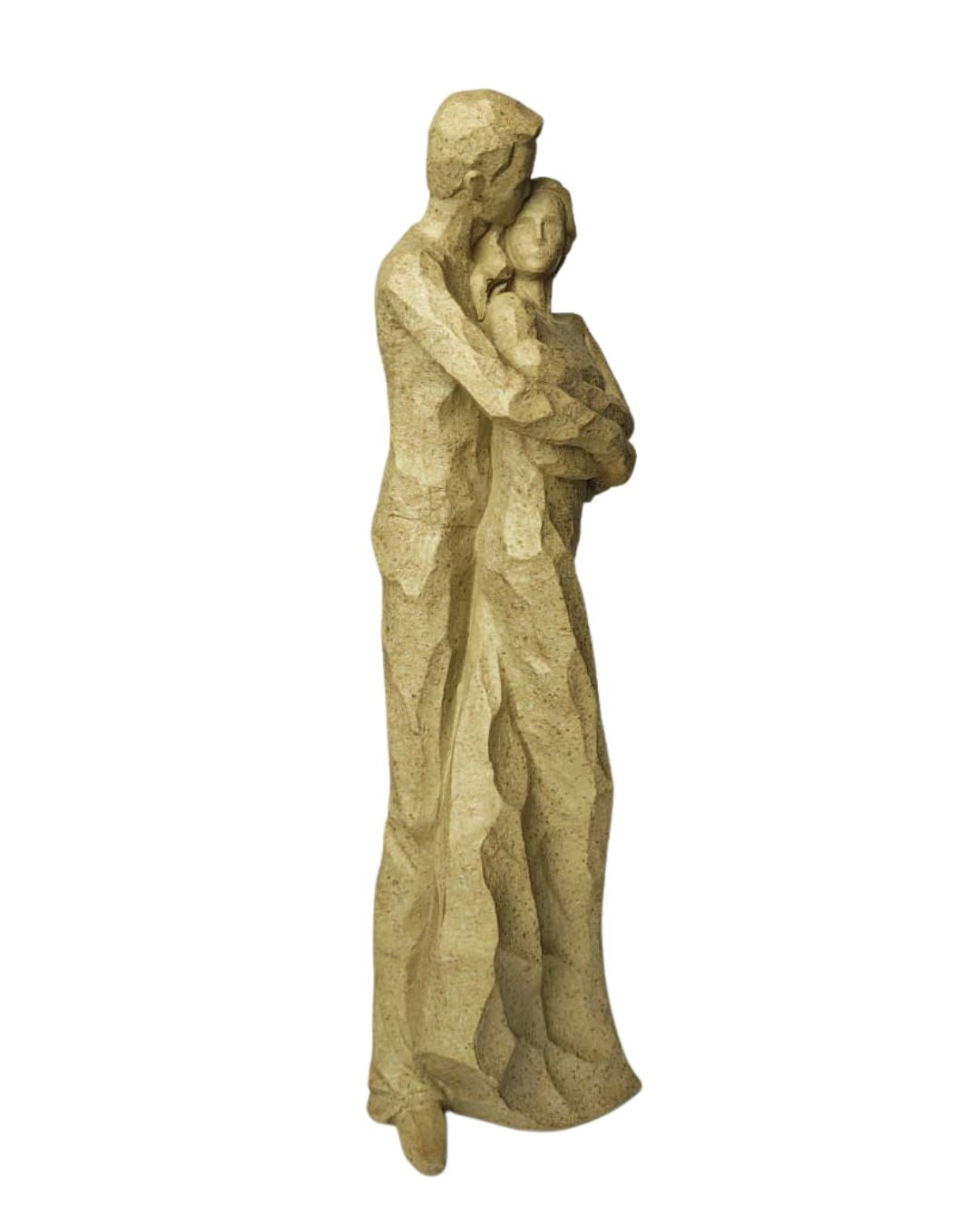 Escultura Família Amor e União em Resina 30cm Decorativa