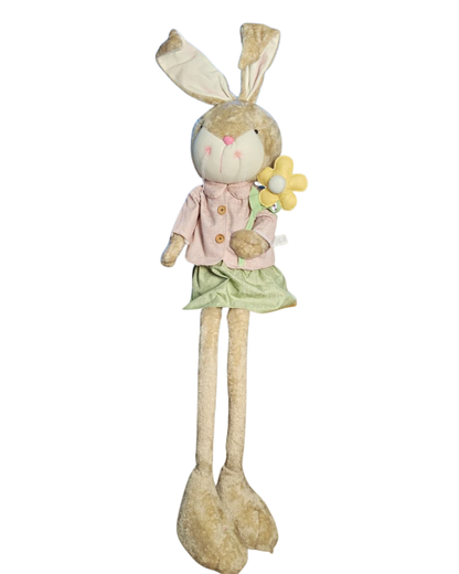 Coelho Decorativo de Páscoa 1,85m com Pernas Moles