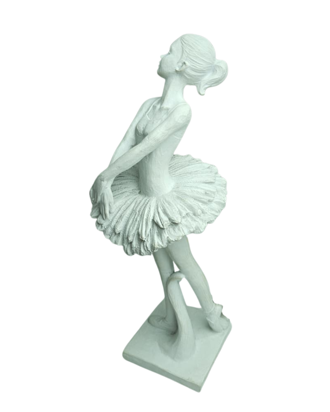 Escultura Bailarina 26cm em Poliresina Decorativa