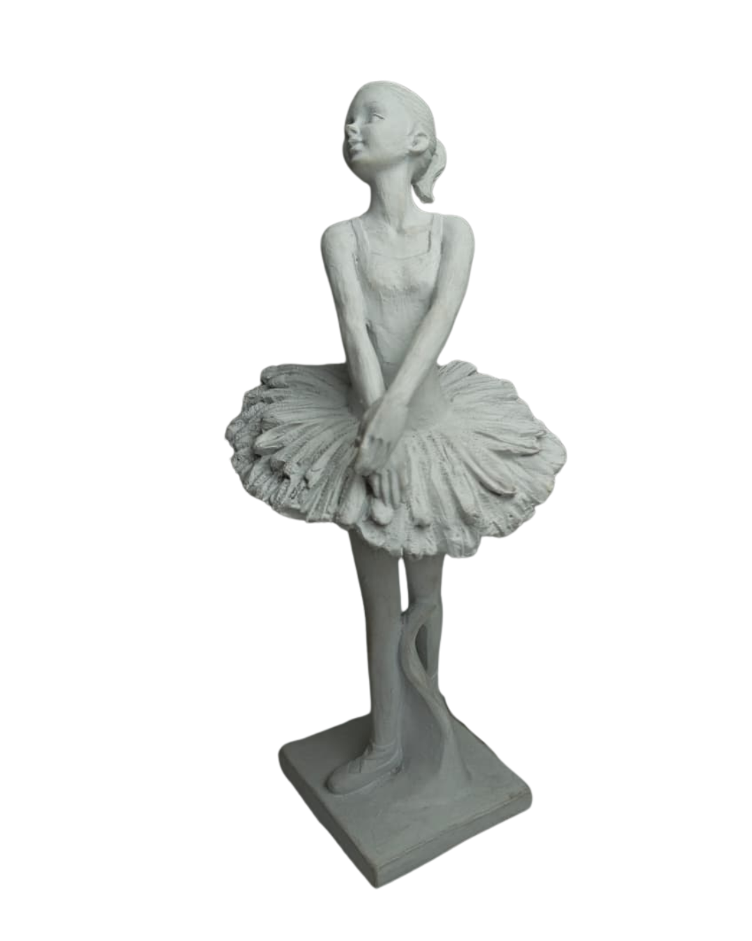 Escultura Bailarina 26cm em Poliresina Decorativa