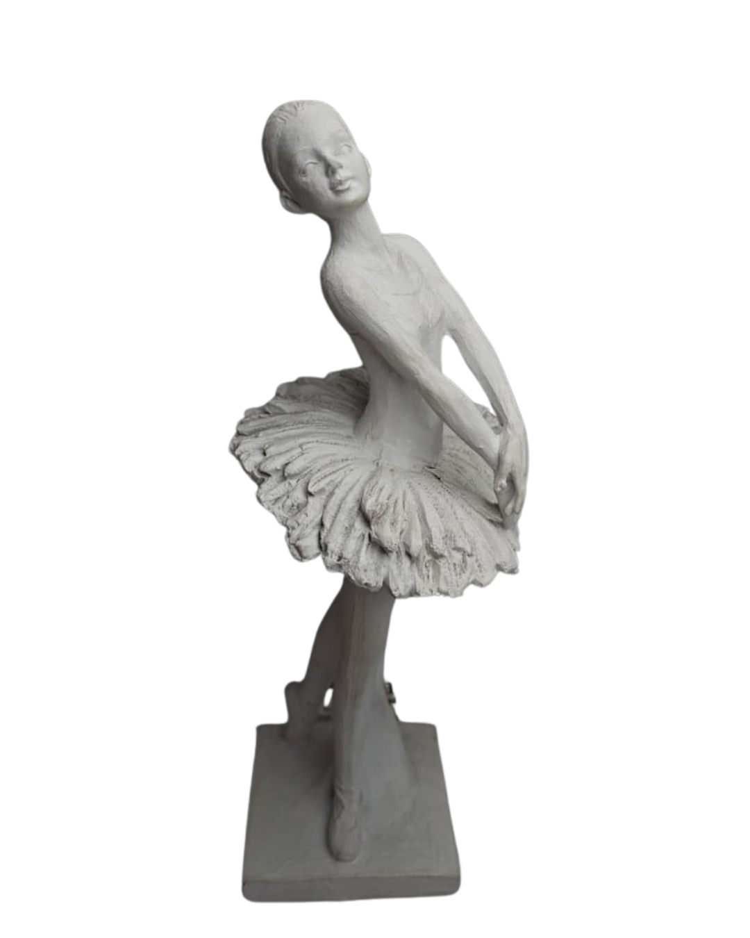 Escultura Bailarina 26cm em Poliresina Decorativa