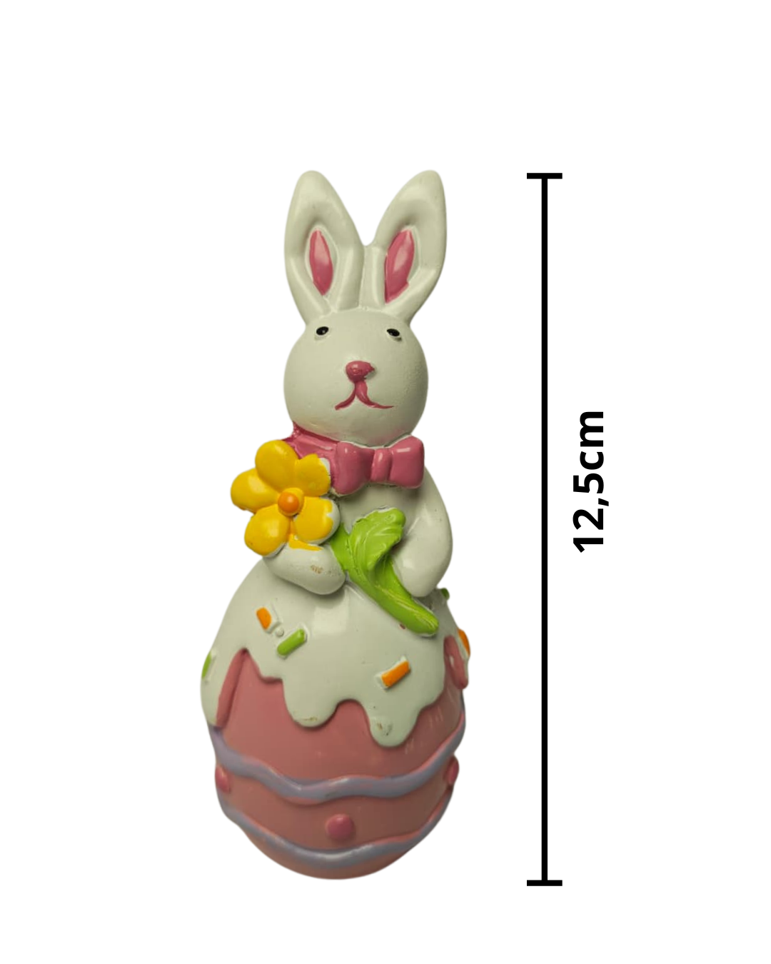 Coelho Ovo de Páscoa 12,5cm