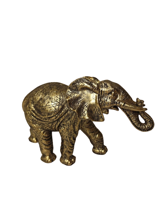 Escultura Elefante Dourado -12,5cm