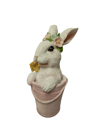 Coelho no Balde 14cm