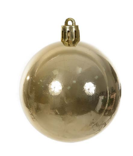 BOLA PEROLADA TUBO C/4 UND (DOURADO) 10cm