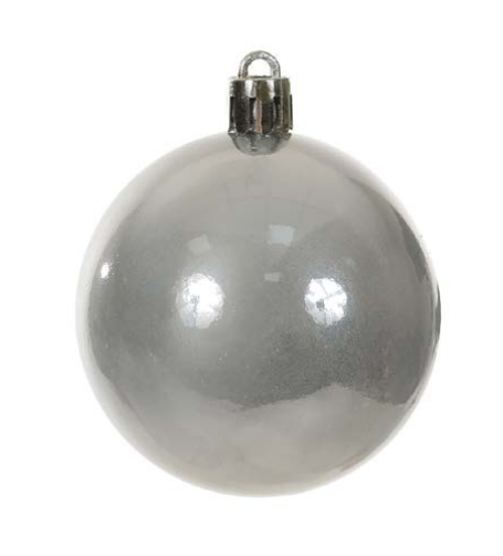 BOLA PEROLADA TUBO C/1 UND (PRATA) 20cm
