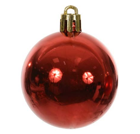 BOLA PEROLADA TUBO C/15 UND (VERMELHO) 4cm