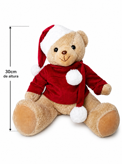 URSO PELUCIA NOEL 30CM