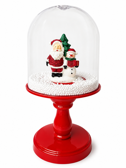 LANTERNA DECORATIVA NATALINA  C/ LUZ E SOM 31CM