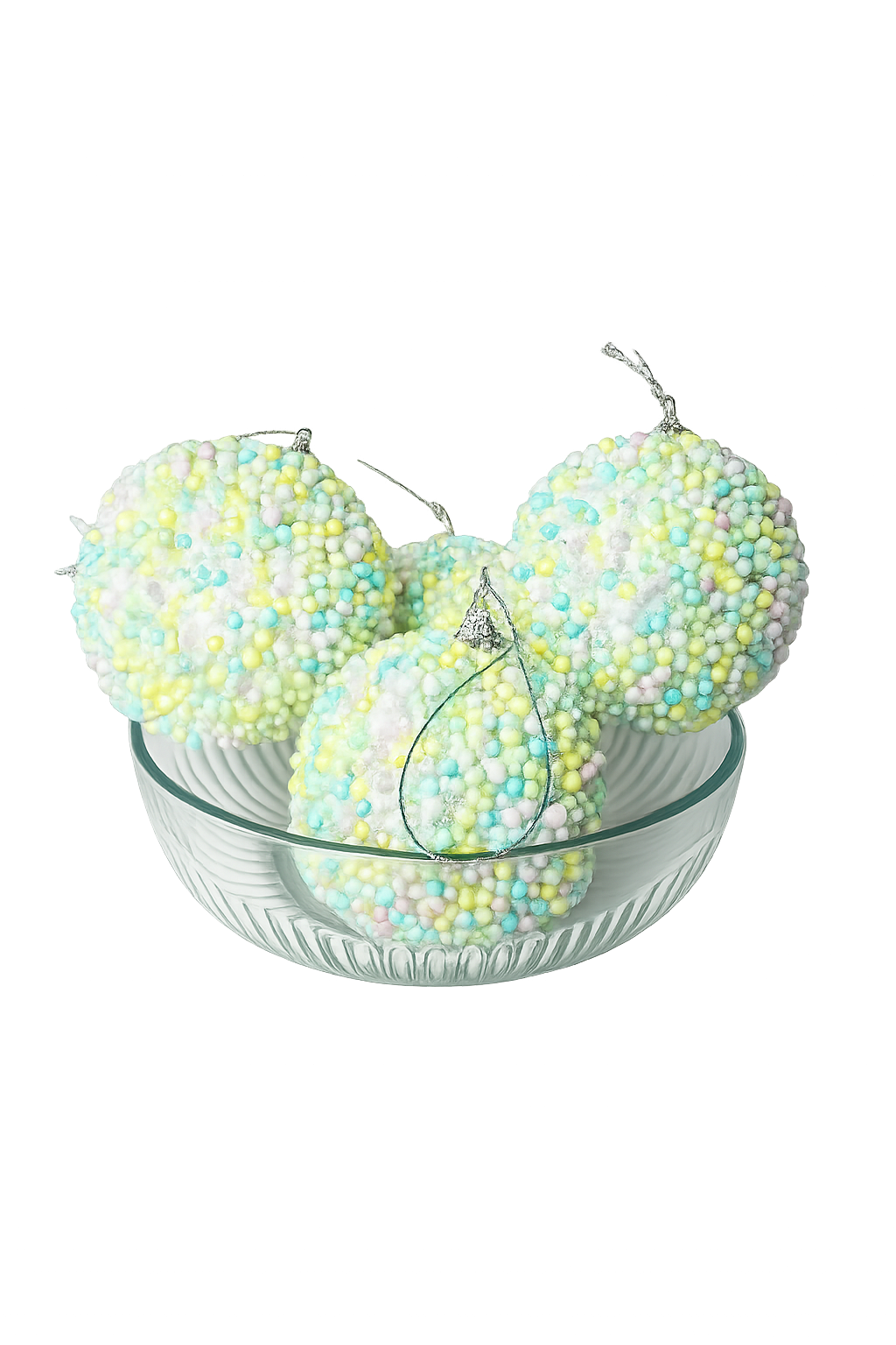 BOLA FLOCADA CANDY 8CM 4UNI