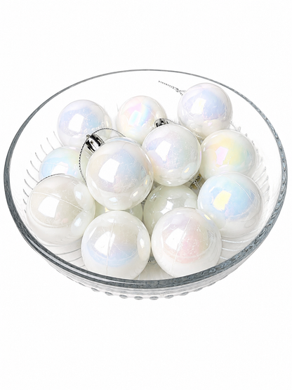 BOLA PEROLADA BRANCO 4CM 15UNI