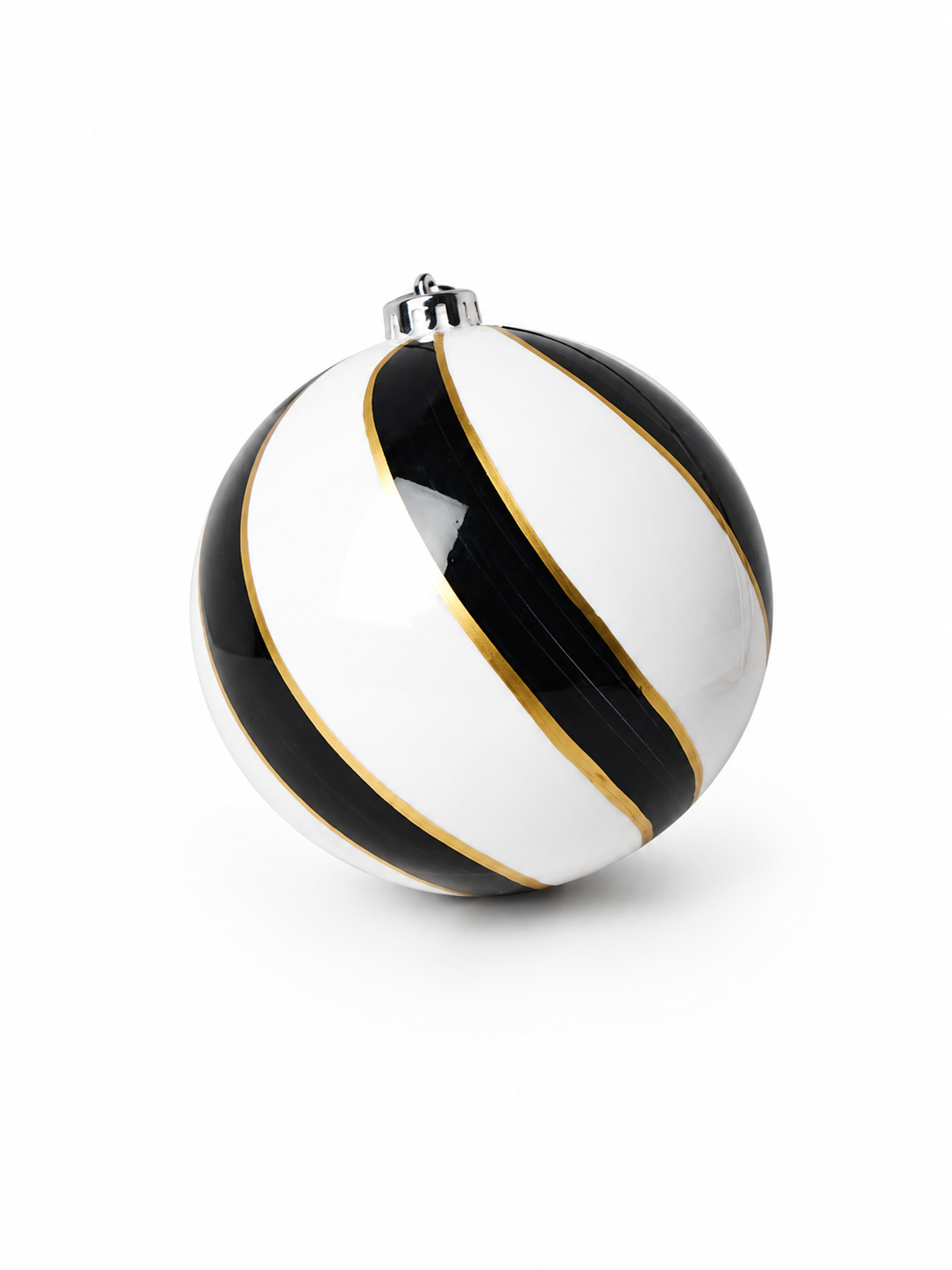BOLA MISTA BRANCO E PRETO 15CM 2UNI