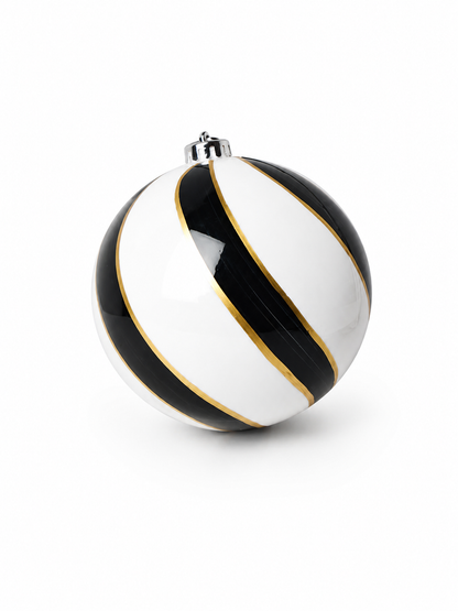 BOLA MISTA BRANCO E PRETO 15CM 2UNI