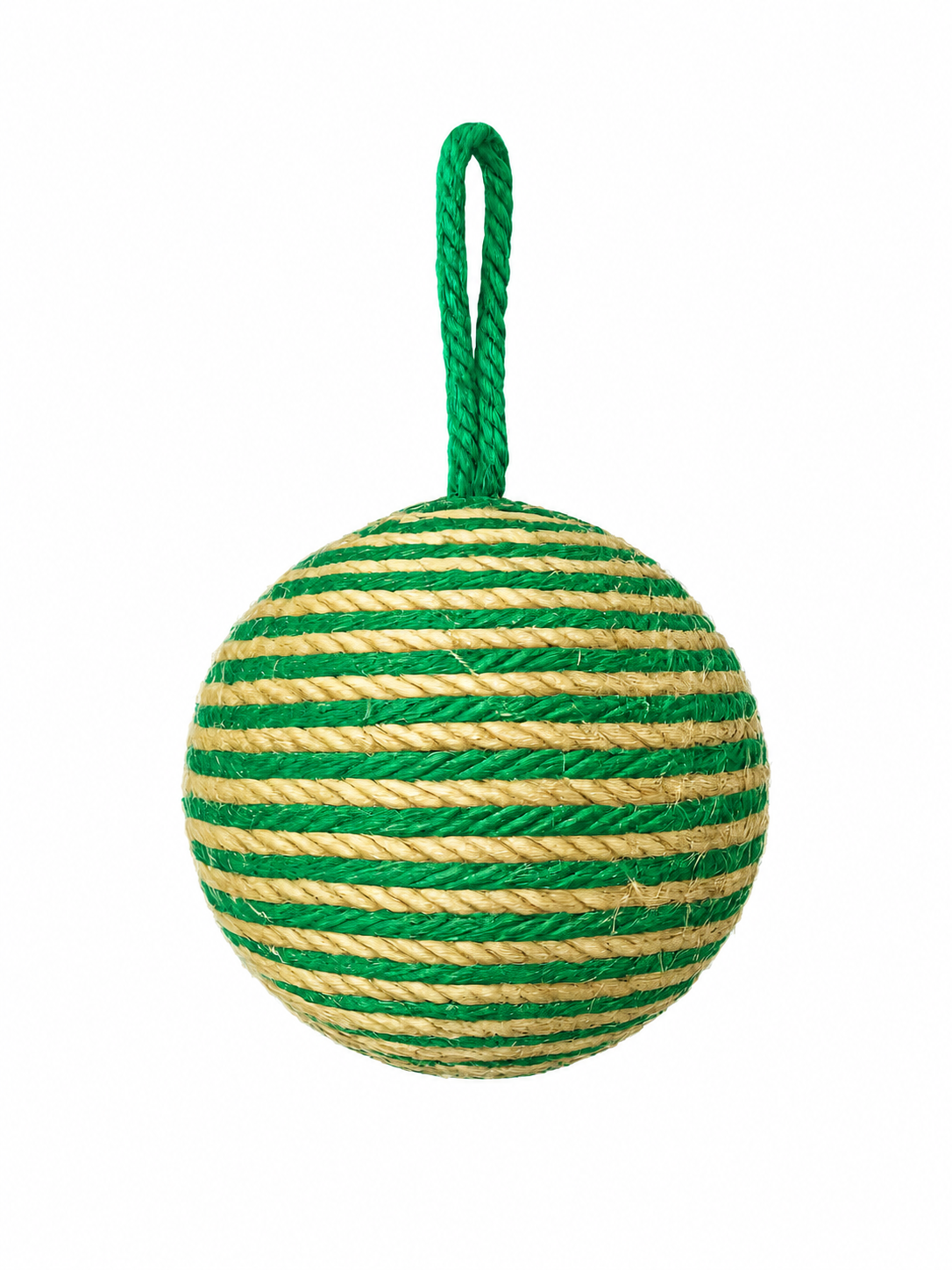 BOLA  CORDA DE CISAL C/ VERDE 8CM 1 UNI