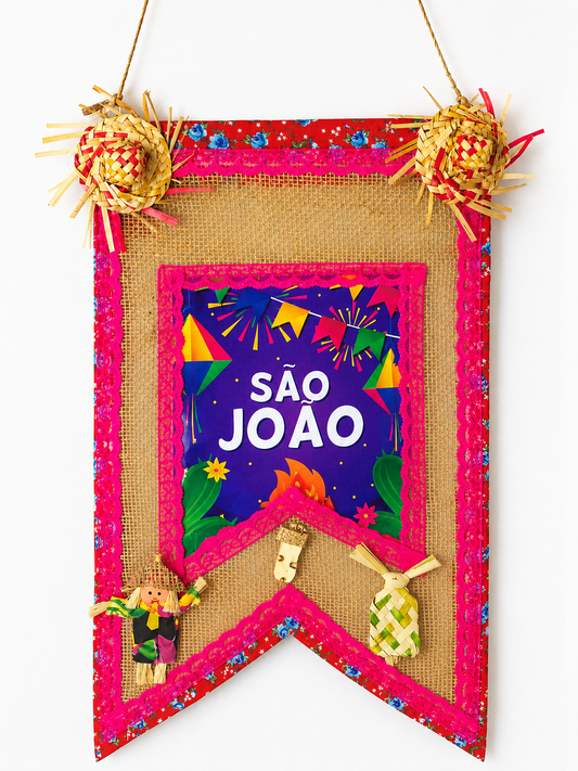 BANDEIROLA JUTA COM VERM. COM AMAR.