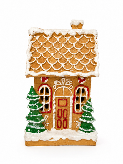 ENFEITE DE RESINA CASA DE BISCOITO 9,5CM X 8CMX 15,5CM