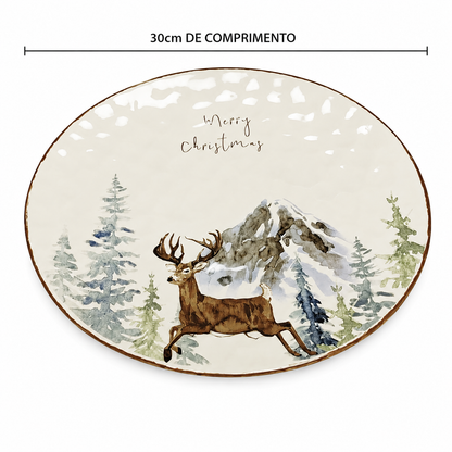 PRATO OVAL ALCE 30CM
