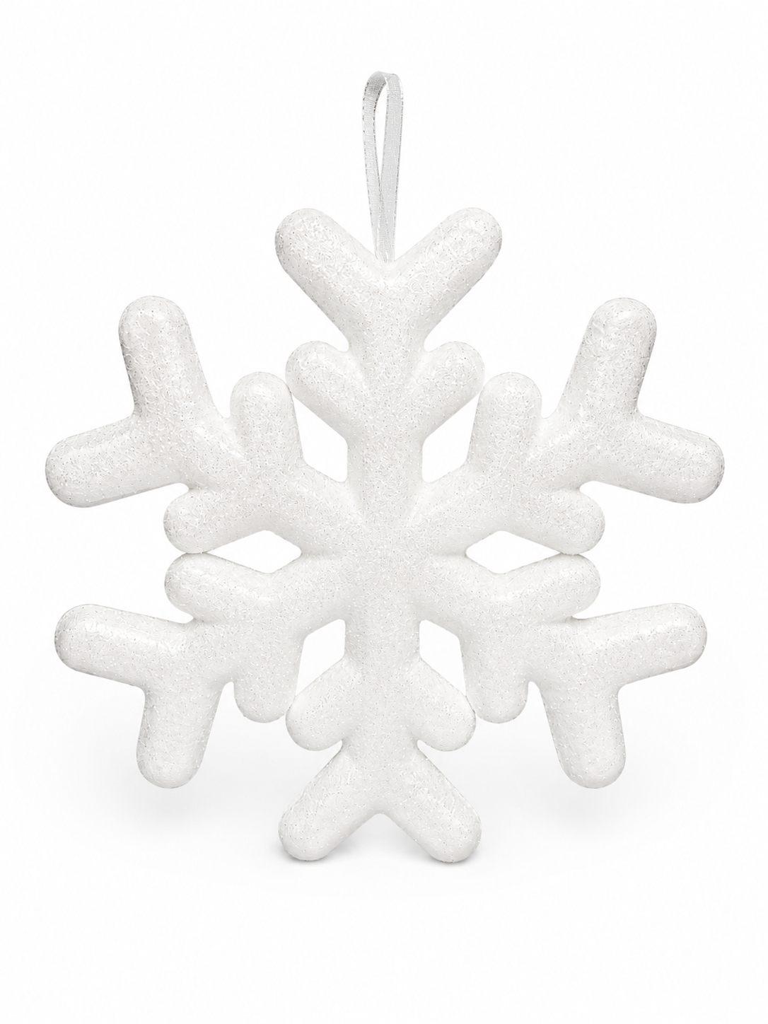 PENDENTE FLOCO DE NEVE C/ GLITTER 19,5CM