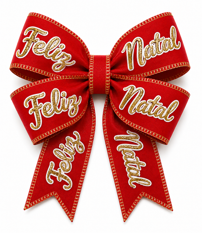 FITA ARAMADA VERM. C/ GLITTER DOURADO 6.3CM X 9.14M