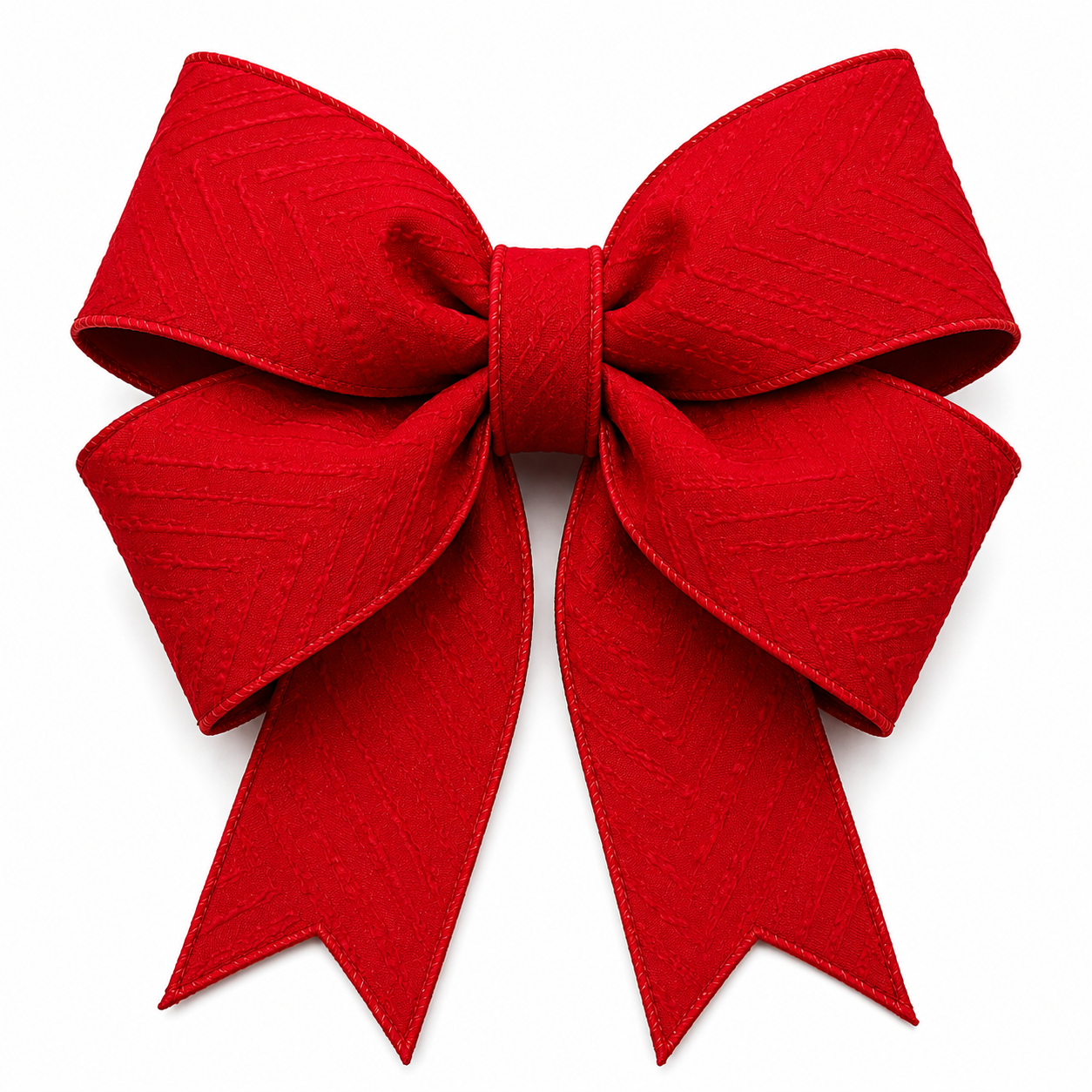 FITA ARAMADA VERMELHO COM LISTRAS 3D 6.3CM X 9.14M