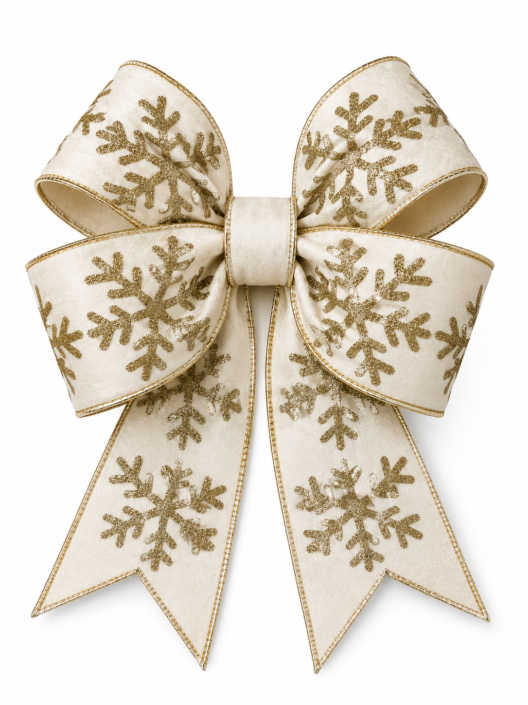 FITA ARAMADA BEGE C/ GLITTER DOURADO 10CM X 9.14M