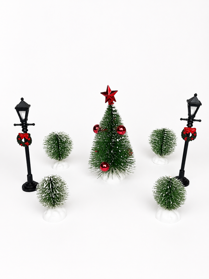 KIT DECORATIVO NATALINO C/ 7 PEÇAS