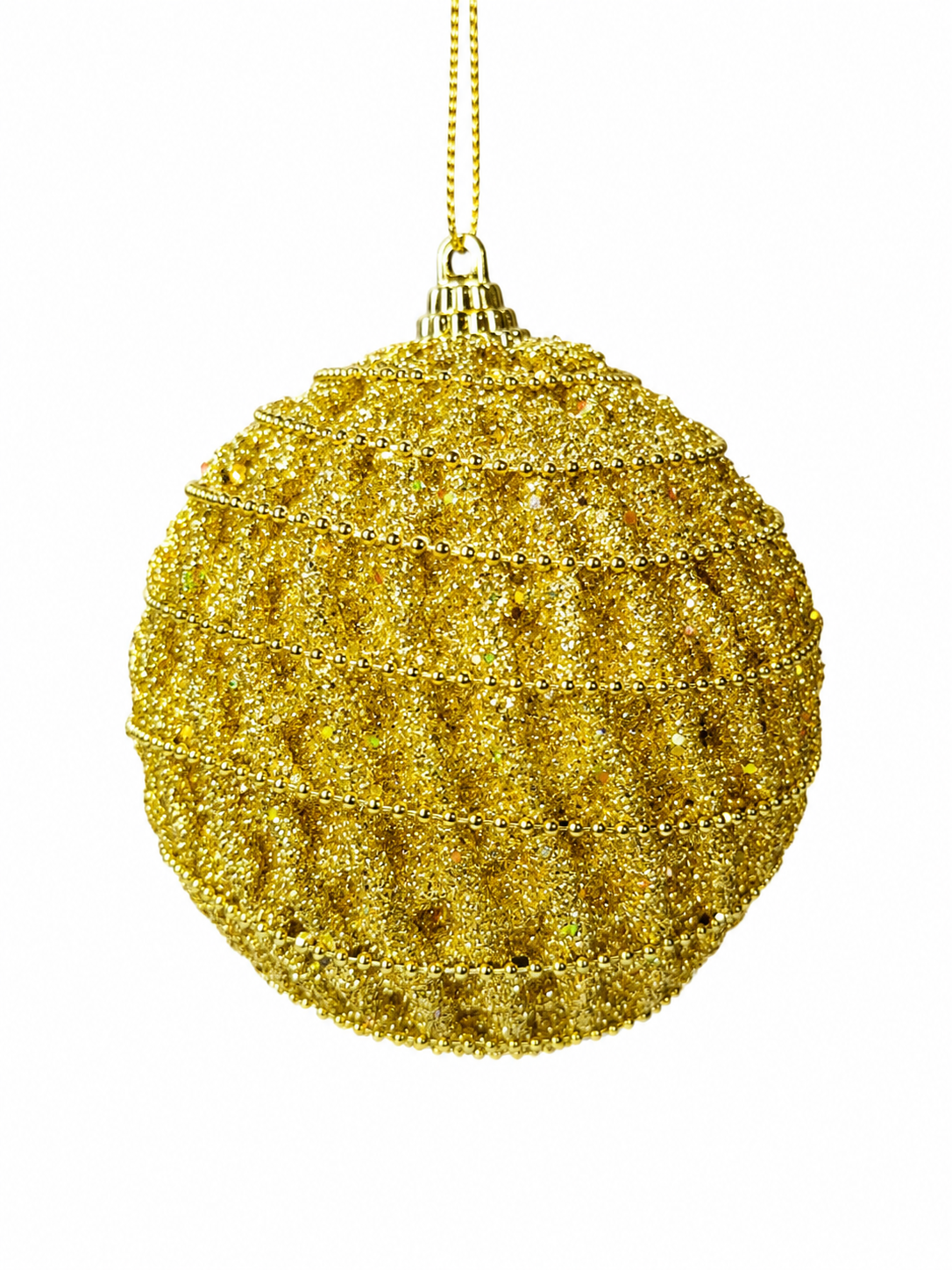 BOLA DOUR. C/ GLITTER 8CM 4UNI