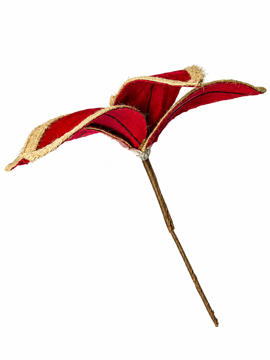 H. DE FLOR GRANDE VERMELHA C BORDA CRU