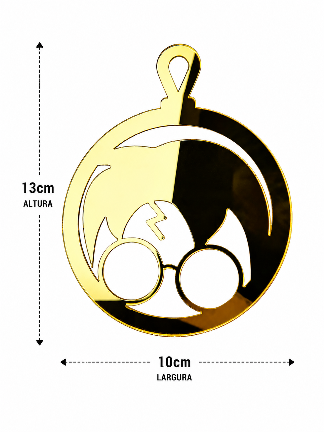 PENDENTE HP CICATRIZ 13X10XM DOURADO