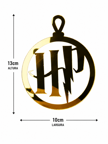PENDENTE HP 13X10CM DOURADO