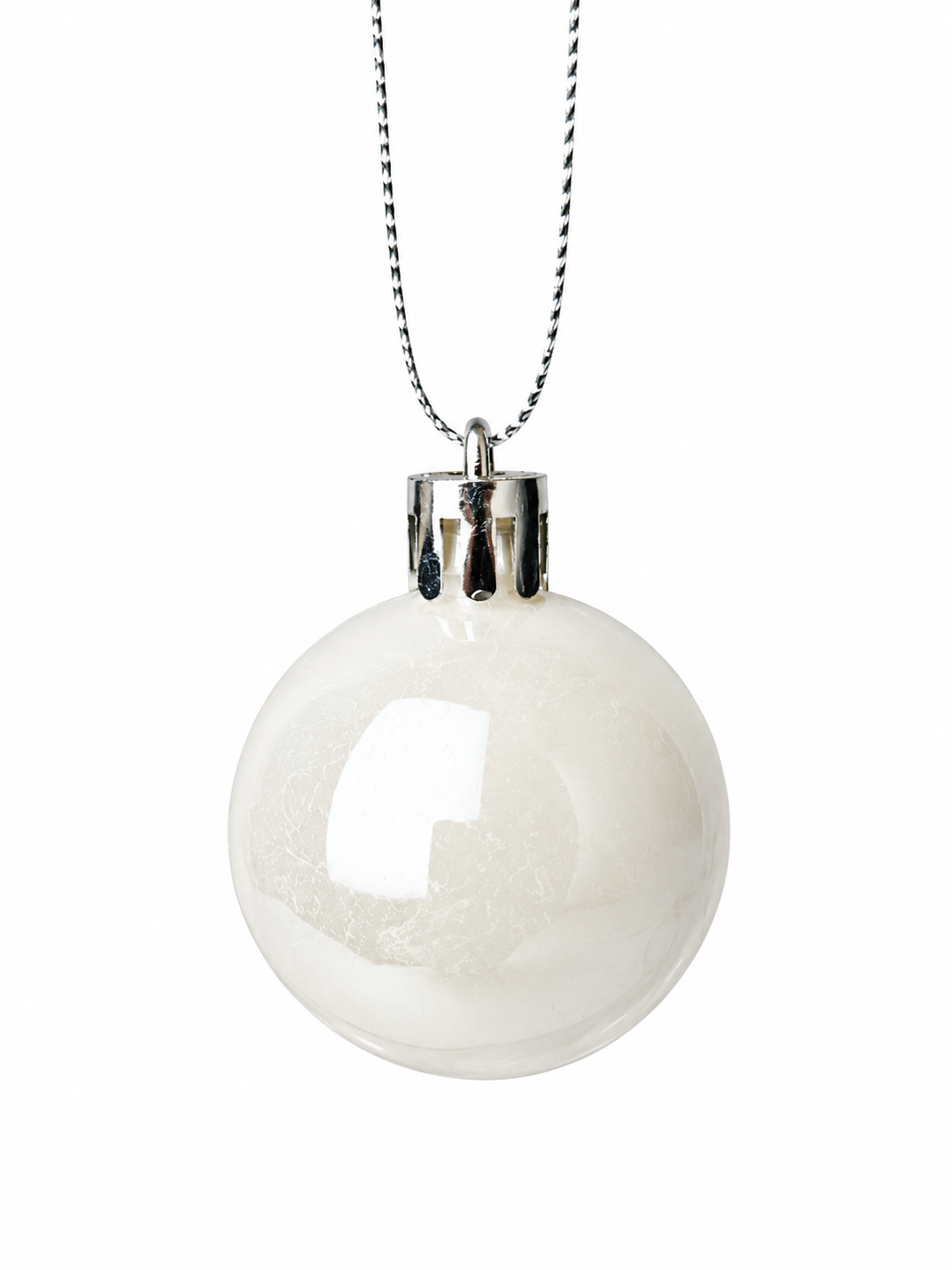 BOLA PEROLADA BRANCO 4CM 15UNI
