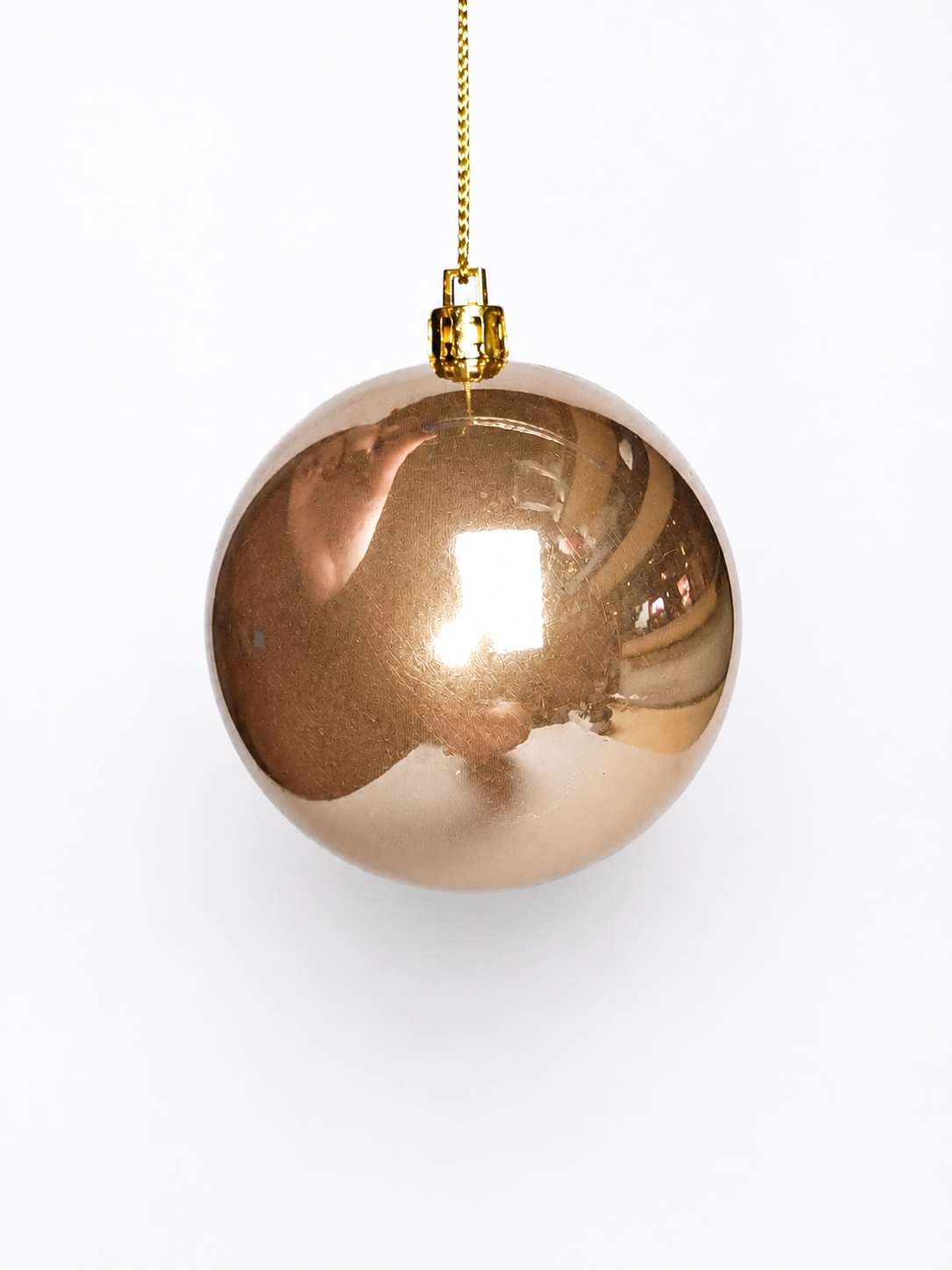 BOLA PEROLADA DOURADO 15CM 1UNI