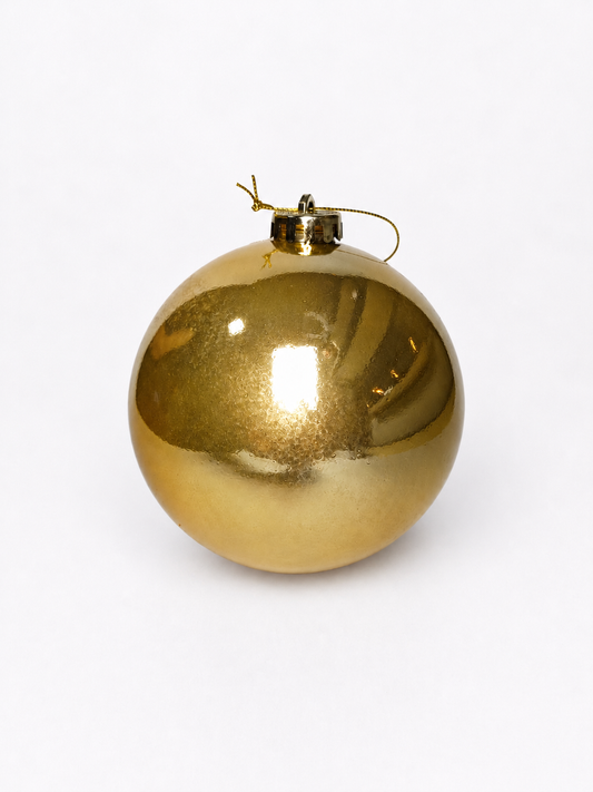 BOLA PEROLADA DOURADO 15CM 1UNI