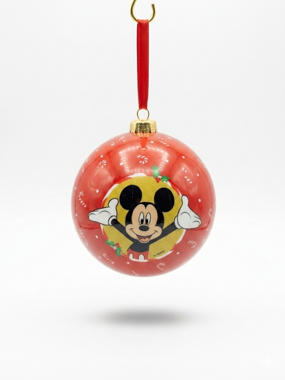 BOLA MICKEY E MINNIE VERM. 10CM 2UNI