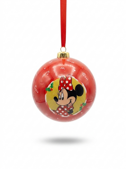 BOLA MICKEY E MINNIE VERM. 10CM 2UNI
