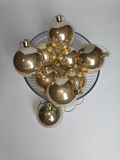 BOLA PEROLADA CHAMPANHE 6CM 9UNI